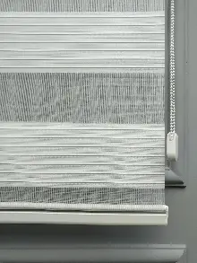 2025 Sezonu - Zebra Perde - Geniş Plise (pileli) Zebra Perde- Krem Açık-ekru