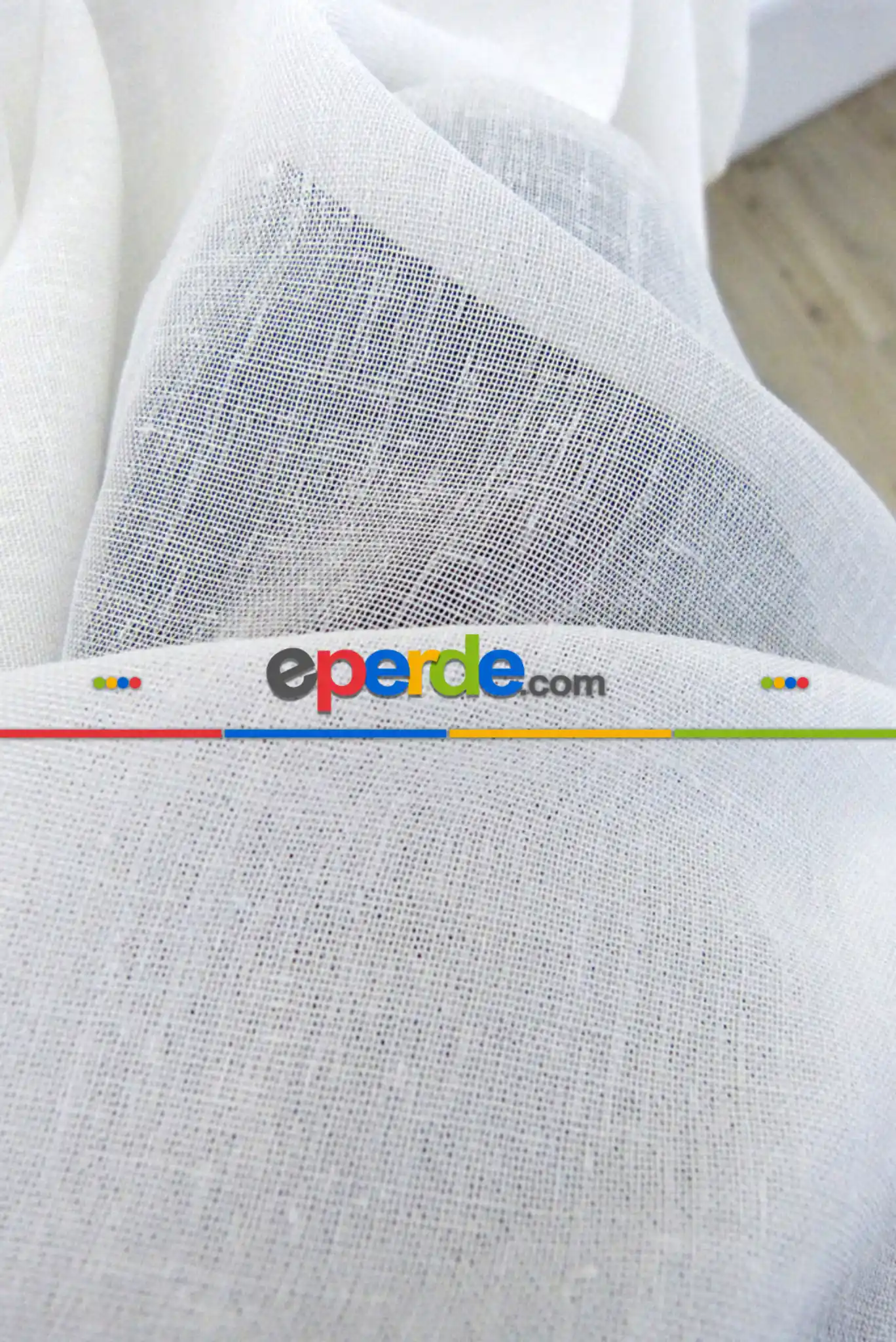 Kalın Keten Sevenlere Özel Doku Keten Tül Perde - Krem Açık