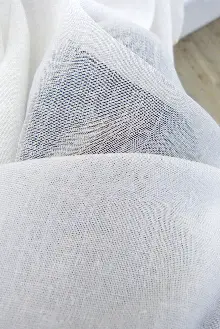 Kalın Keten Sevenlere Özel Doku Keten Tül Perde - Krem Açık