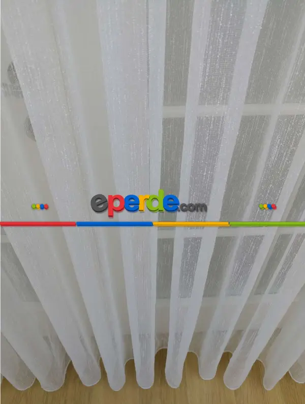 Salon Tül Çise Şantuk Ekru Tül - Kurşunlu Tül