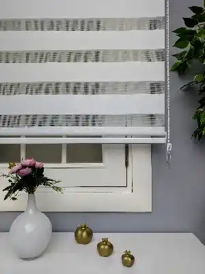Perle Home Düz Ekru Zebra Perde