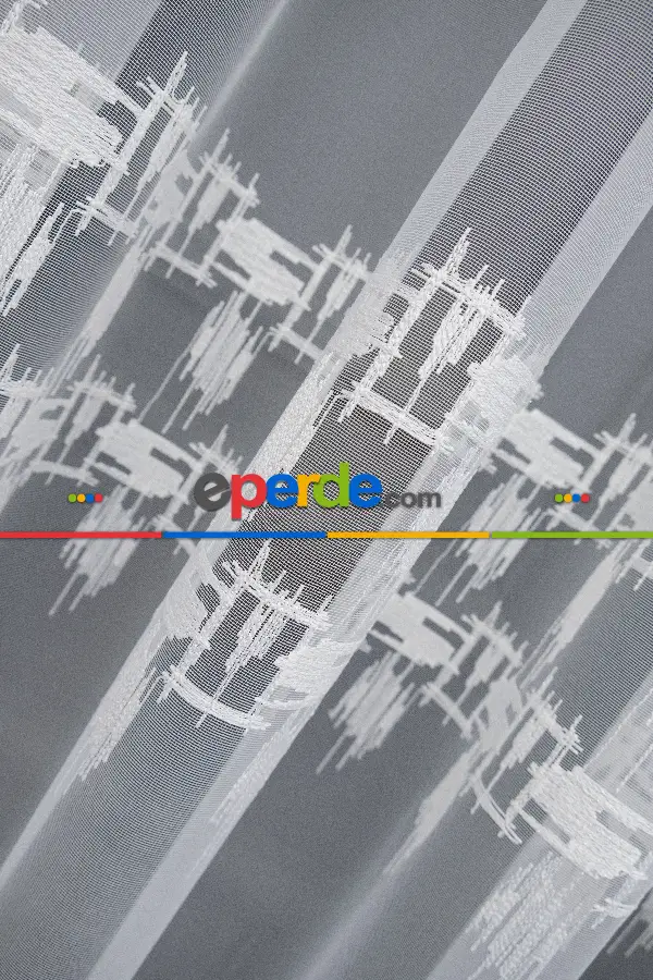 Yatak Odası - Brillant Fırça Desen Tül Genç Spor Tasarım Modern Tul