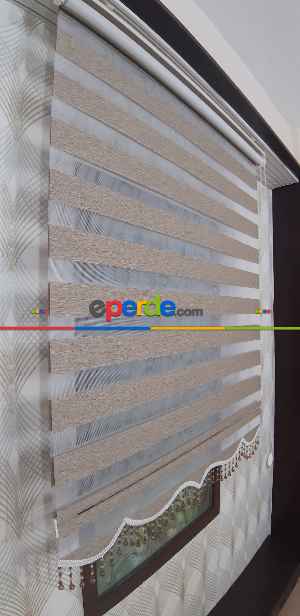 Sütlü Kahve - Bambu Zebra Perde