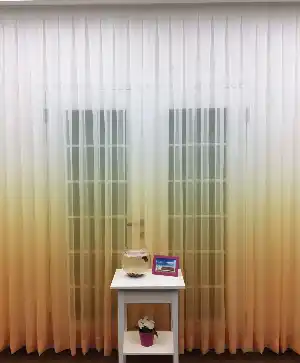 Kız Çocuk Odası Tül Perde- Sarı