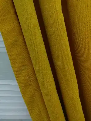 Hardal Sarısı Düz Fon Perde- Hardal Sarısı 130cm X 270cm 