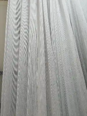 Leor Zırh Güneş Işığında Parlayan Tül Perde - Gümüş