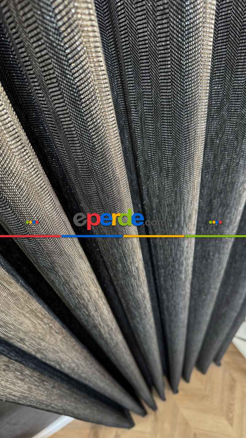 Premium Simli Jakar Dokuma Fon Perde