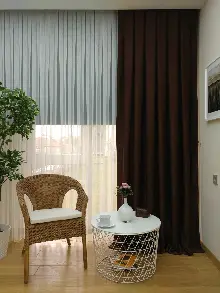 Soft Kahve Fon Perde (180)- Kahve