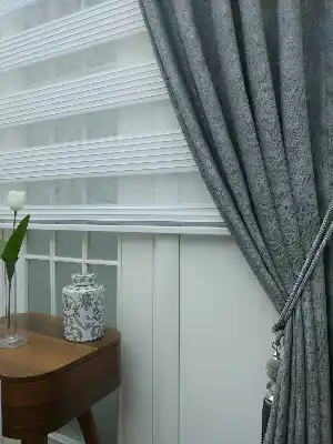 Gri - Düz Jakar Fon Perde- Gri-füme-antrasit-gri Açık