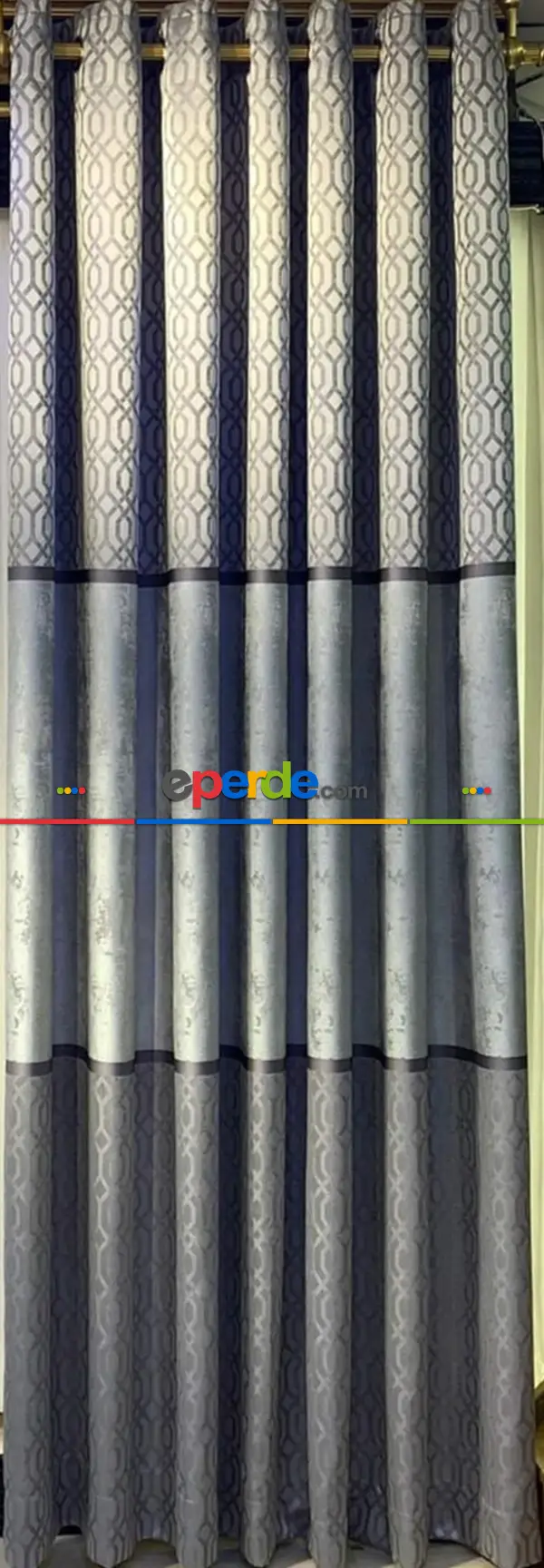 Rustil Perdesi Decoring Perdeyeni Moda Kuşgözü Rustik Fon Perde 100cm X 1cm 