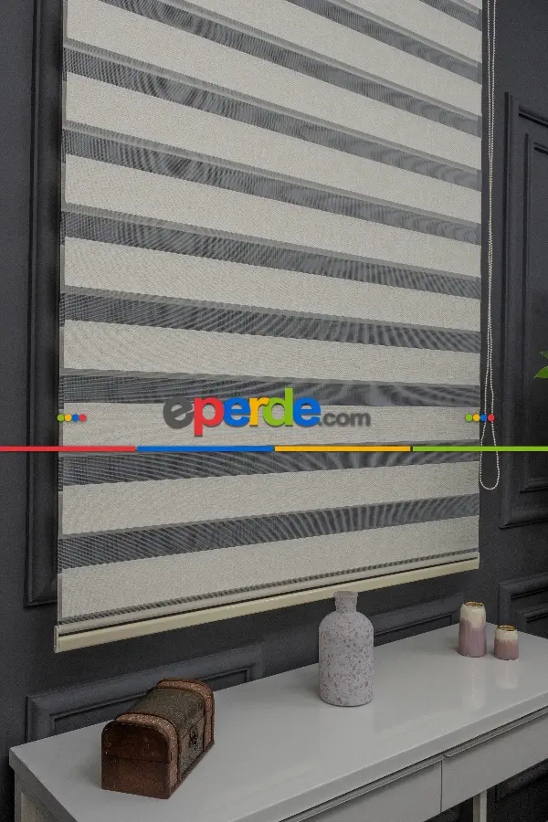 Zebra Perde - Düz Zebra Perde Kalın Dokulu