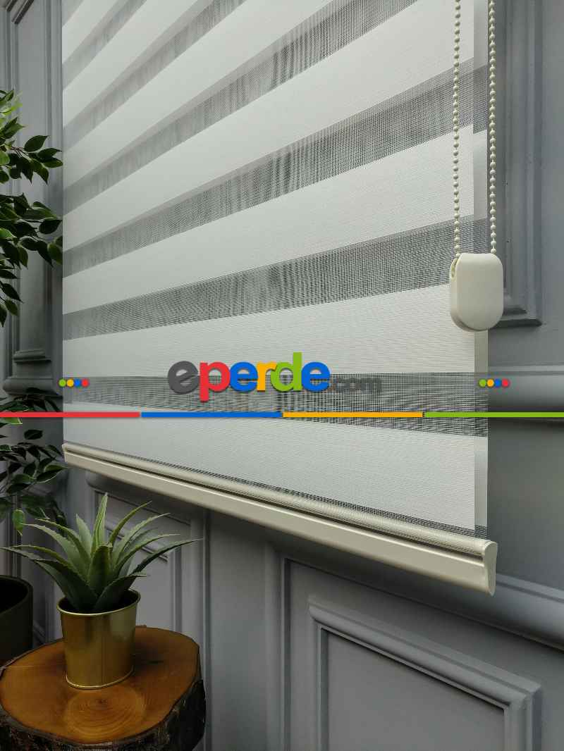 2025 Sezonu - Zebra Perde - Bambu Zebra Perde- Krem