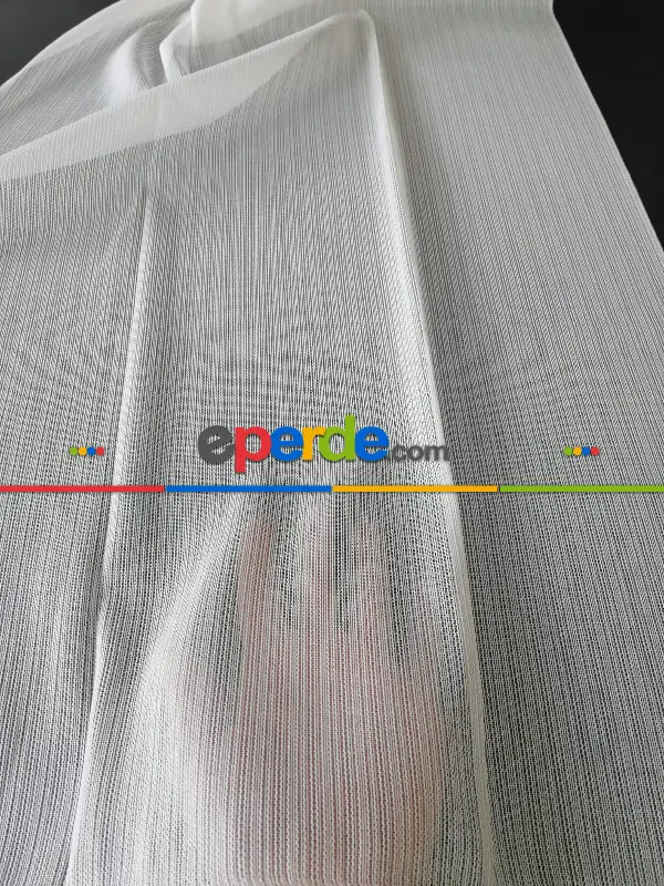 Oturma Odası - Dora Zırh Kapatıcılığı Yüksek Tül Perde - Ekru