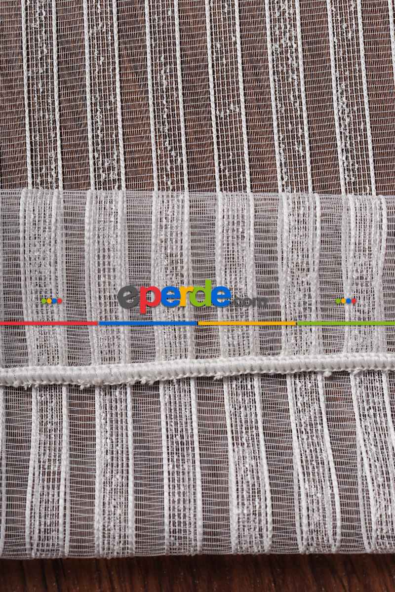 Sedef Şerit Keten Tül Perde Akdz 1029