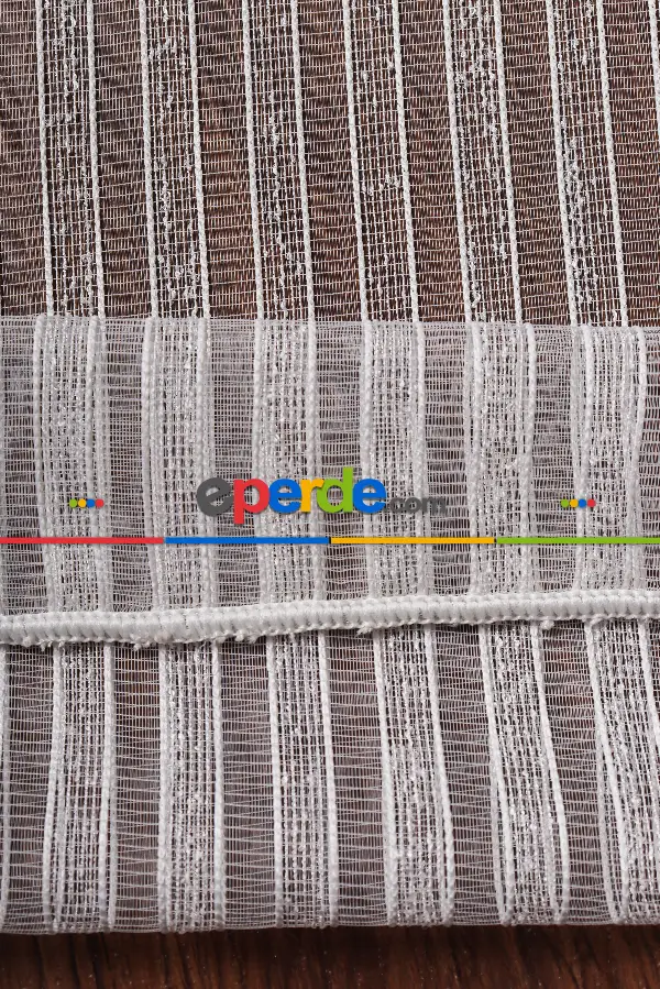 Sedef Şerit Keten Tül Perde Akdz 1029