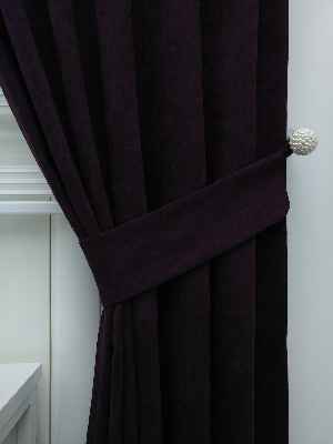 Mürdüm - Düz Fon Perde- Mürdüm