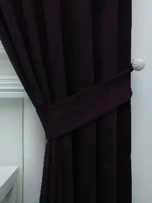 Mürdüm - Düz Fon Perde- Mürdüm