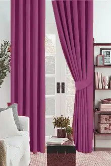 Mürdüm Karartma Blackout Güneşlik Fon Kalın Perde