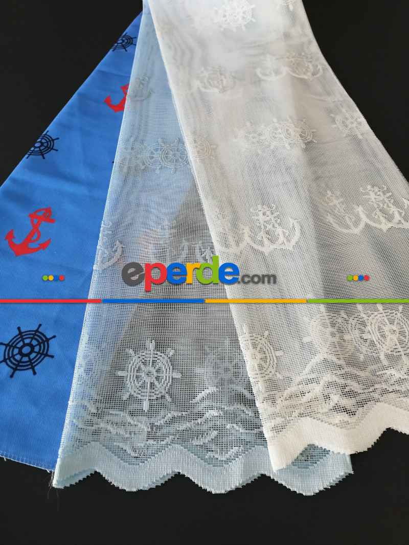 Milano Çocuk Odası Gemici Pano Fon - Mavi 50cm X 1cm 