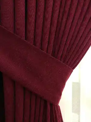Bordo Düz Sade Fon Perde ( En 150cm Dökümlü Fon )- Bordo