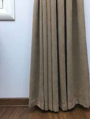 Açık Vizon Düz Fon Perde (280 Eninde)- Açık Vizon