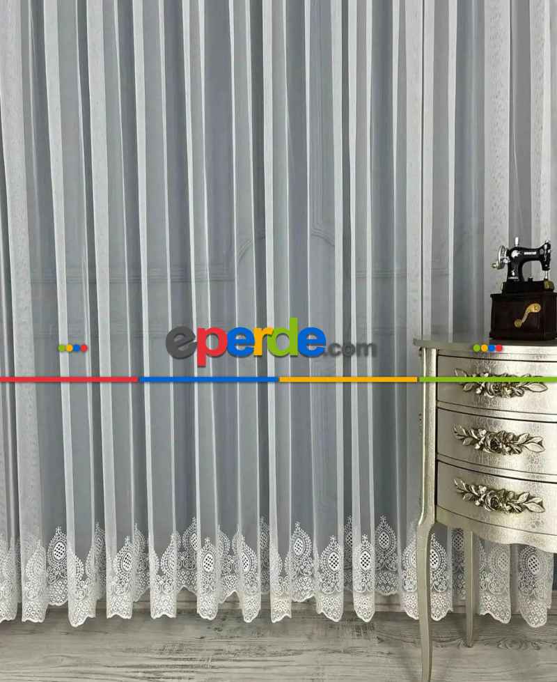 Yatak Odası Tül - Etek İşlemeli Ttm Tül