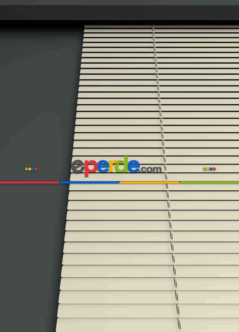 Mutfak - 1. Kalite Krem- Alüminyum Jaluzi Perde - 25mm Kalınlığında