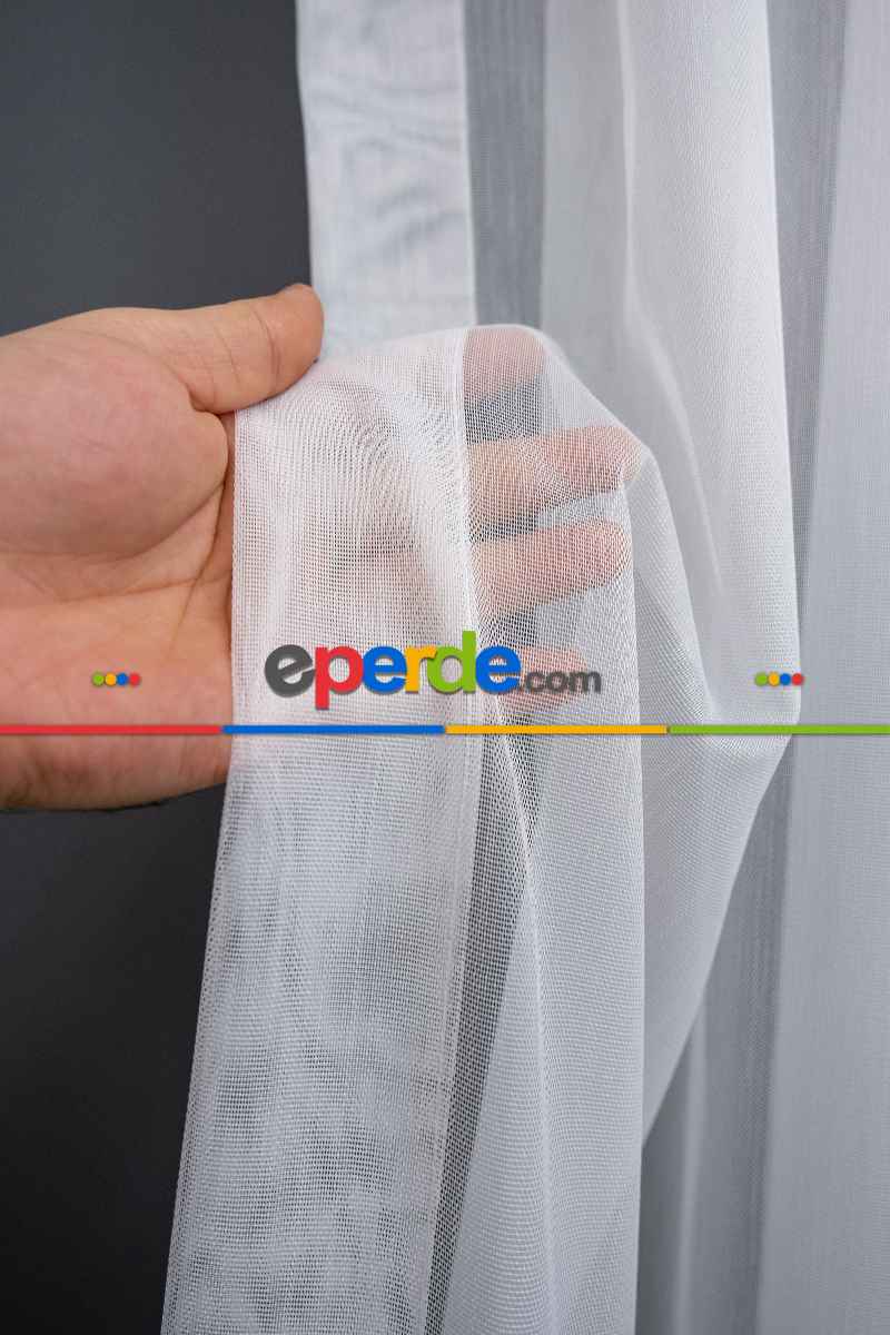 Bambu Düz Tül - Kurşunlu Tül