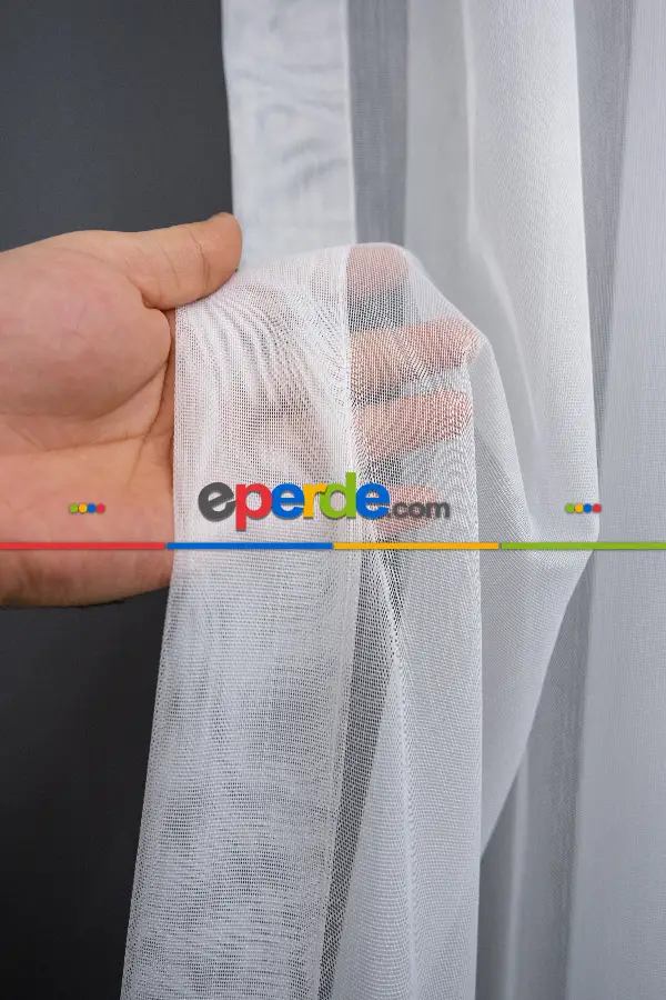 Bambu Düz Tül - Kurşunlu Tül