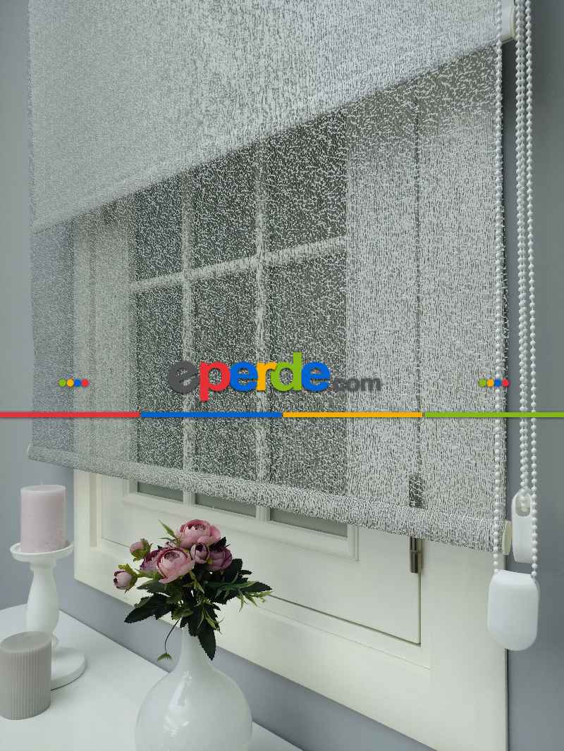 Çiftli Sistem Dantel Stor- Siyah-gri-füme-antrasit