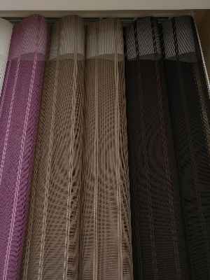 Salon - 1. Kalite Çizgili Tül Dikey Zebra Perde - Ft04 Kahve - Ft11 Sütlü Kahve Ft21 Gül Kurusu- Gül Kurusu