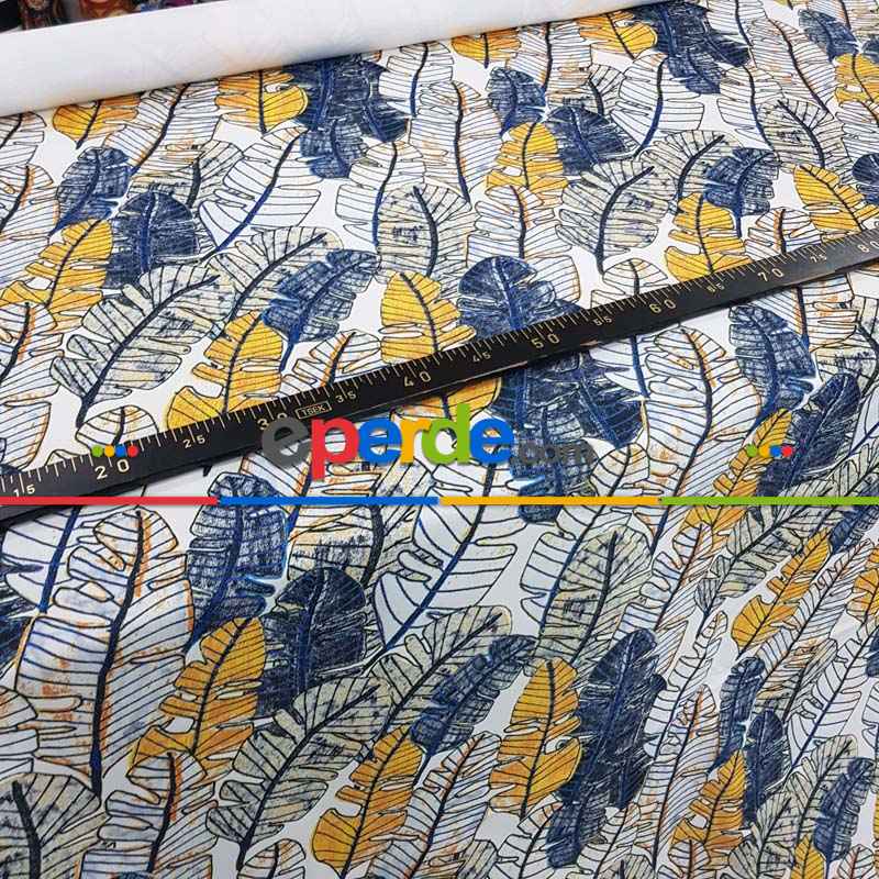 Mutfak Fon Perde Baskılı Evm737- Siyah