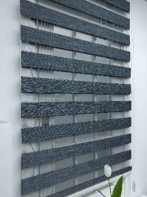 Salon Zebra Perde -Indirimli !!! Füme Gri Bambu Zebra Perde Ozel Fiyat- Gri-Füme-Antrasit