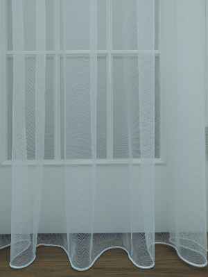 Mutfak Düz Tül Perde - Grek Zemin- Ekru Renk