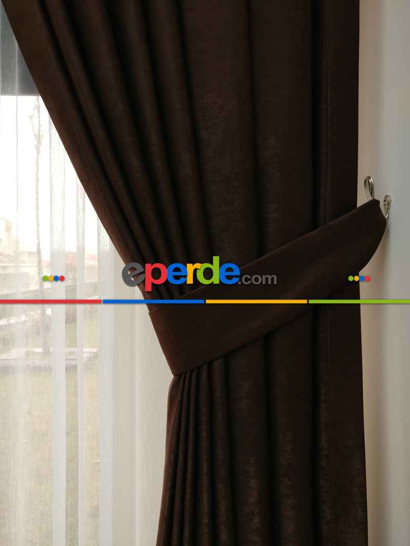 Soft Fon Perde- Kahve