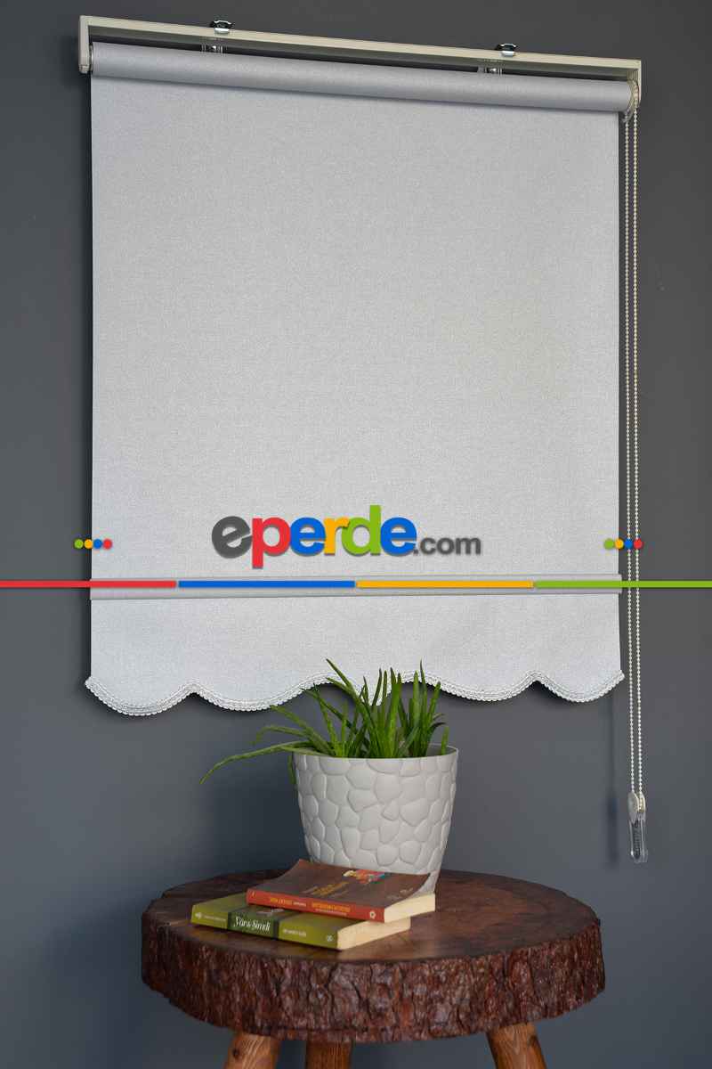 Halim Perdesan Sr-208 Gri Renk Panama Serisi Mat Stor Perde