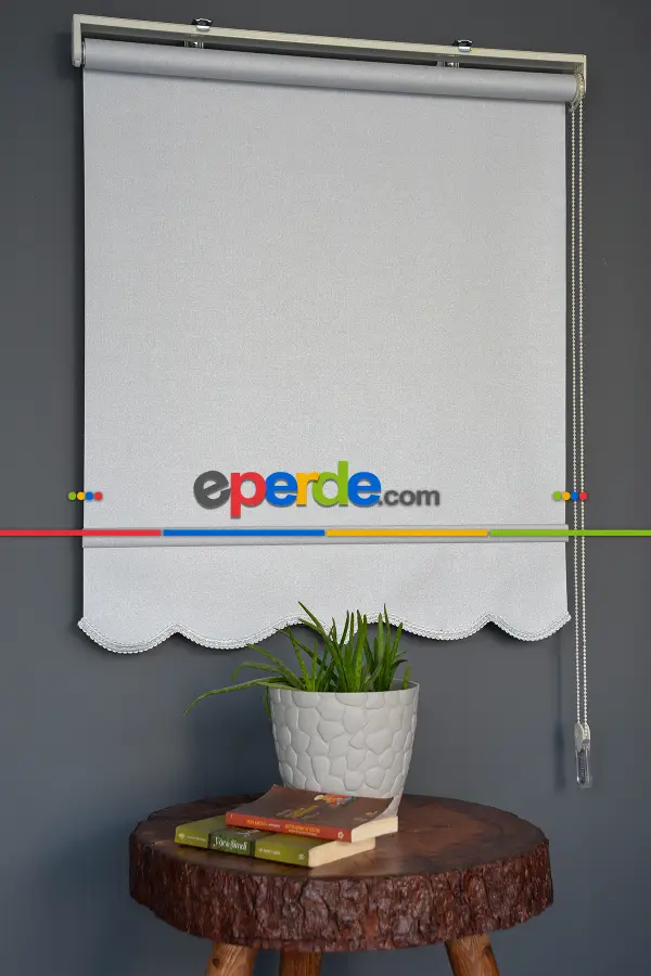 Halim Perdesan Sr-208 Gri Renk Panama Serisi Mat Stor Perde