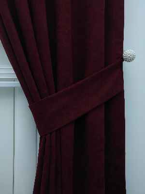 Bordo - Düz Fon Perde (180)- Bordo