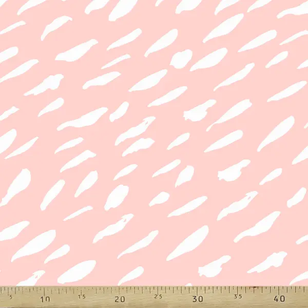 Suluboya Desenli Fon Perde Evm996-3 Kumaşı Kalındır Duck Bezi Değildir- Beyaz