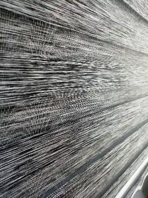 Oturma Odası - Bambu Zebra 2021 Sezonu Siyah-gri Kırçıllı A Kalite Bambu Zebra Perde- Siyah