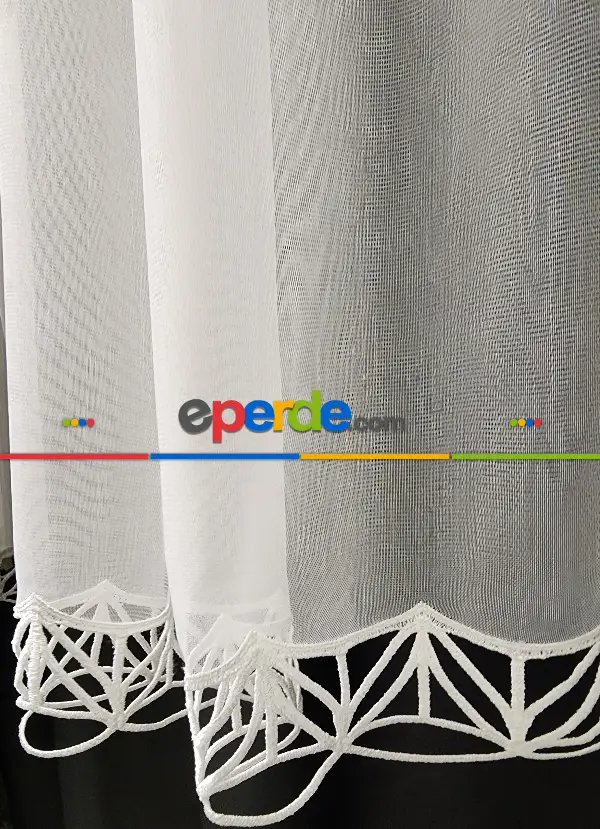 Modern Tarz Tasarım Comely Desen Tül Ütü İstemez