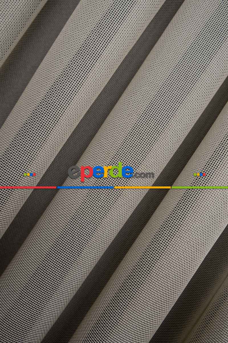 Genç Odası - Vizon Renkli Kedi Tırmalamalarına Dayanaklı Tül Perde