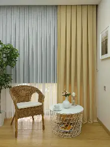 Oturma Odası - Soft Koyu Krem Fon Perde (150)- Krem Koyu