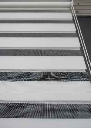 Mutfak Zebra - Ekru Renk Düz Zebra, Mekanize Perde