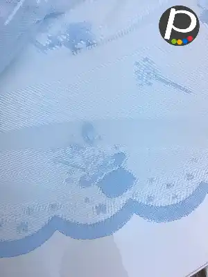 Çocuk Odası - Tül Fon Perde Açık Mavi- Mavi Açık