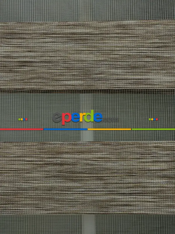 Oturma Odası - Zebra Perde Bambu Düz Zebra Perde, Vizon Rengi