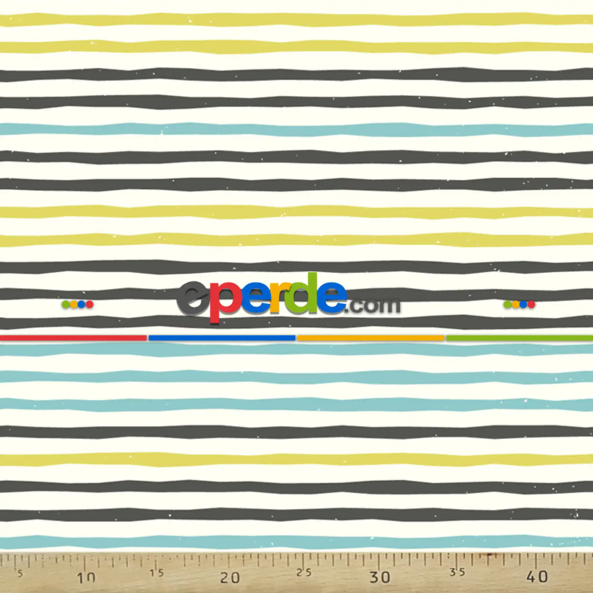 Popart Desenli Fon Perde Evm353-1 Kumaşı Kalındır Duck Bezi Değildir- Siyah-Mavi-Sarı-Beyaz