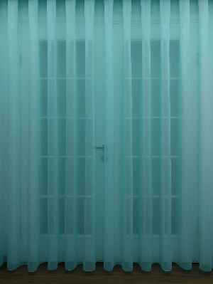 Turkuaz Renk Düz Tül Perde- Turkuaz