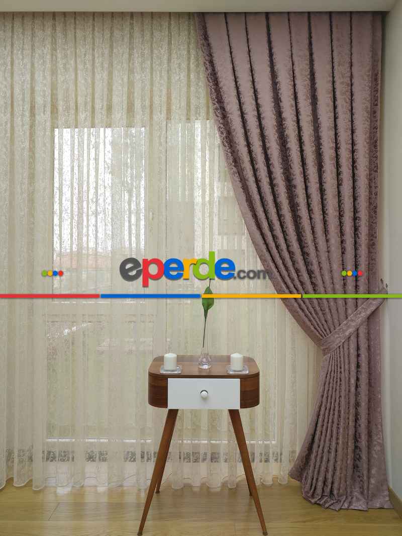 Pudra Duz Jakar Fon Perde (150)- Pudra