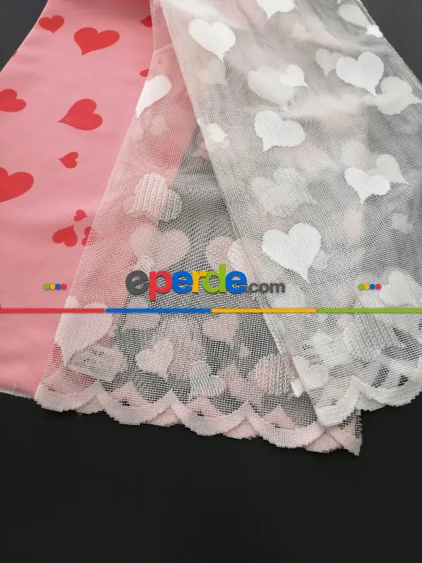 Milano Çocuk Odası Kalpli Pano Fon - Pembe 50cm X 1cm 